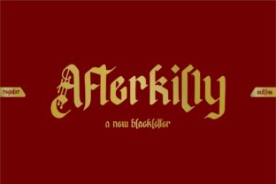 Afterkilly: A Bold Brush Typeface for Impactful Designs