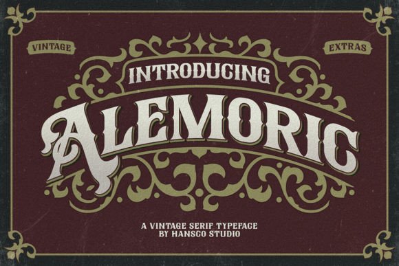 Alemoric Typeface: The Vintage Font for Authentic Branding