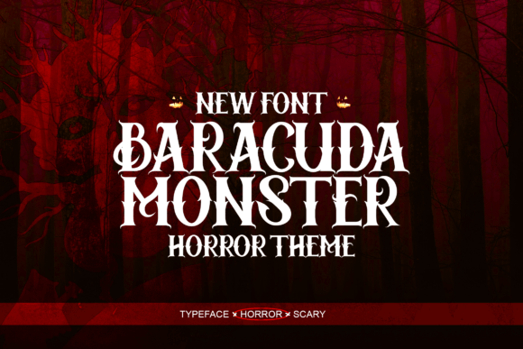 Baracuda Monster: The Halloween Font That Actually Works Year-Round