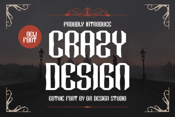 Crazy Design: A Bold Display Font for Authentic Branding