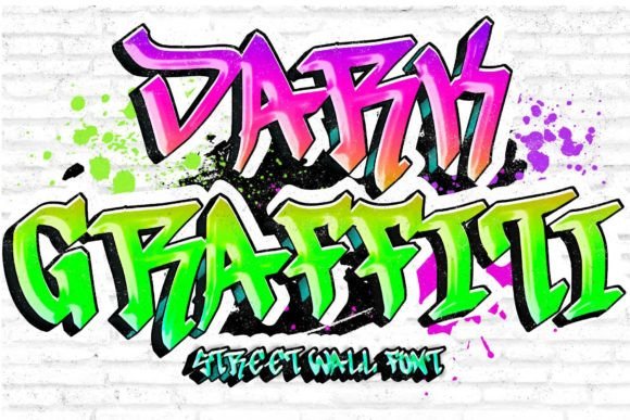 Dark Graffiti: The Font That Captures Urban Soul