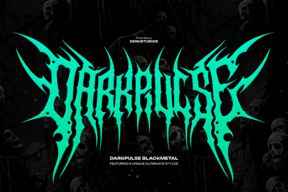 Darkpulse: A Black Metal Typeface for Brutal Design