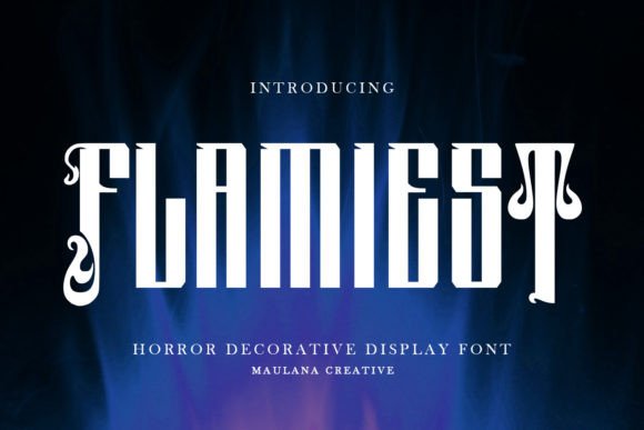 Flamiest: The Horror Display Font That Sets Designs on Fire