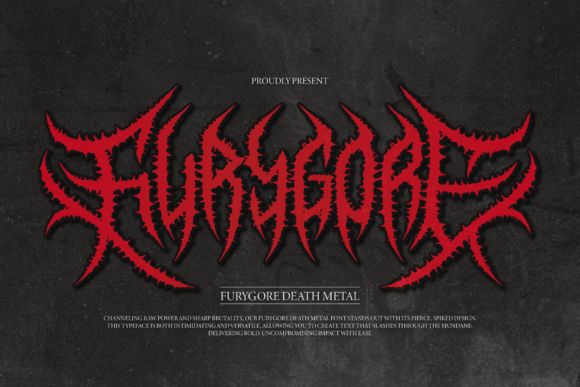 Furygore: A Font That Captures Raw Death Metal Energy