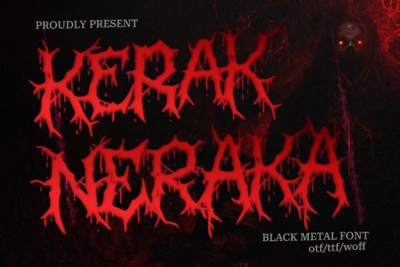 Kerak Neraka: A Black Metal Font for Bold Creative Projects