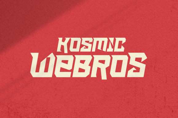 Kosmic Webros: The Font for Brands That Move Forward
