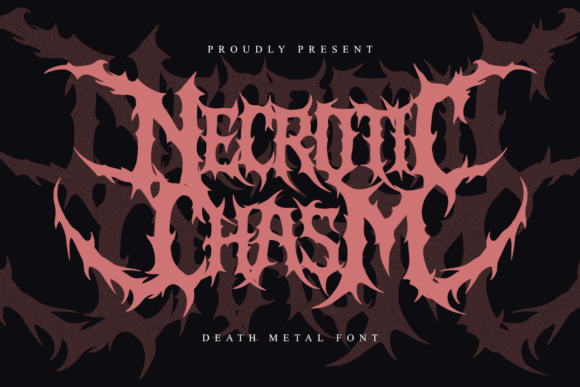 Necrotic Chasm: A Typeface Forged in the Underground