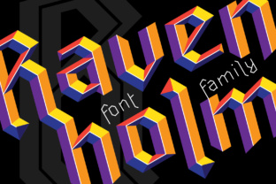 Ravenholm Family: A Modern Gothic Typeface for Bold Design