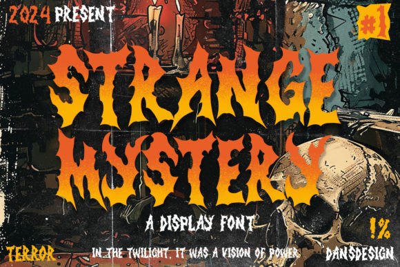 Strange Mystery: Crafting Atmosphere with a Bold Typeface