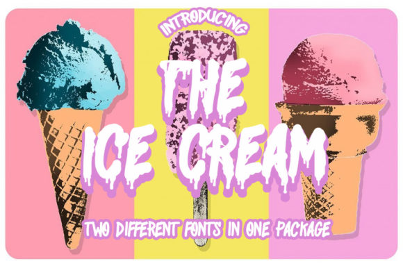 The Ice Cream: A Font That Melts Into Your Designs
