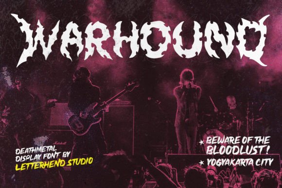 Unleash the Beast: Warhound Font for Fierce Designs