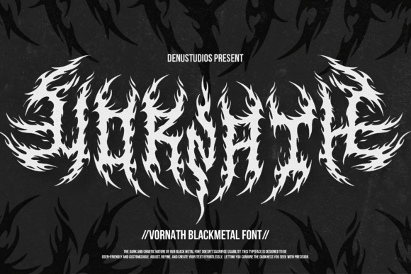 Unleash the Raw Power of Vornath: A Black Metal Typeface